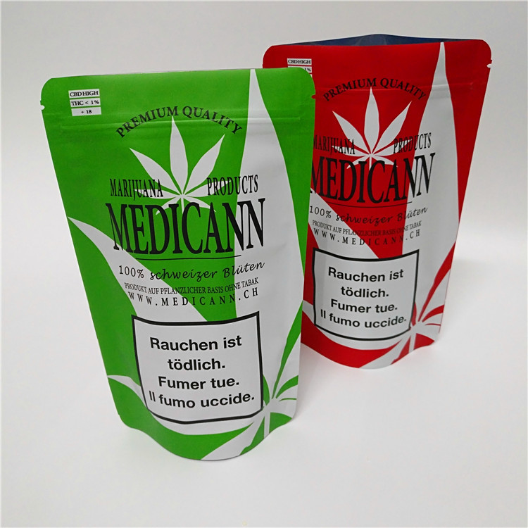 van de Bloem voerde de Kindveilige Mylar van 3.5g 28g 1oz Californië van de de Zakcbd Zachte Aanraking Folie van Alumnum Doy-Pakzak