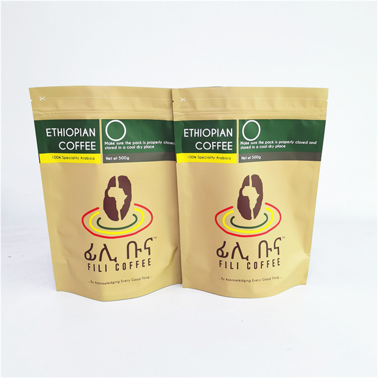 van de de Koffieritssluiting van 500g 1kg van de de Zak de Grote Capaciteit Verpakkende Zak voor Gemalen Koffiebonen/