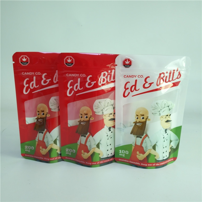 De douane drukte Resealable Kruidensachet van de Zakcapsules van Wierook Verpakkende Zakken CBD Gummies