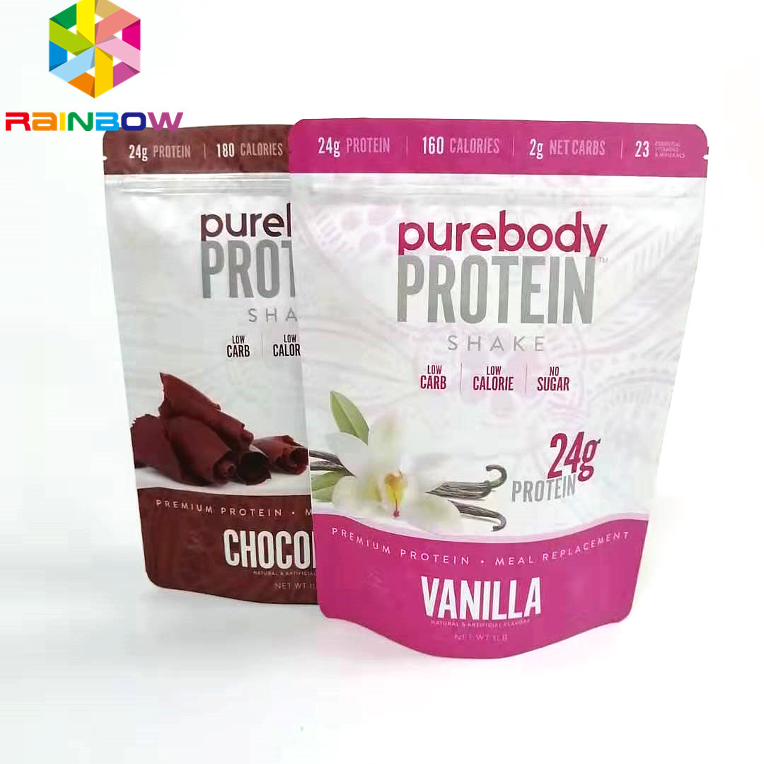 Resealable tribune op ritssluitingszakken voor voedsel/poederdouane drukte matte het eindigen verpakkende zakzak