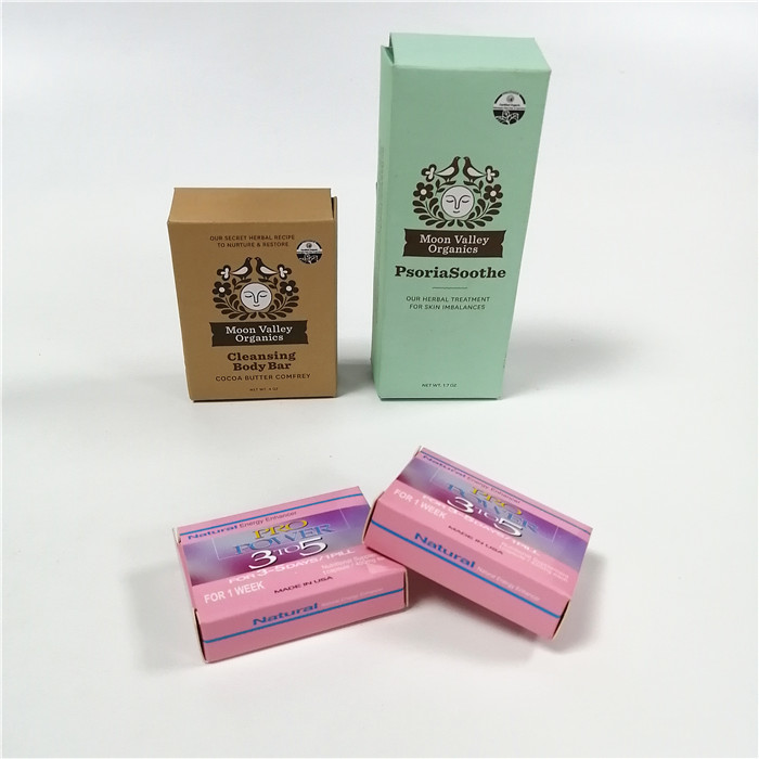 De douane drukte document vakje verpakkende Giftvakjes Hete het Stempelen UV Met een laag bedekte zeepvakjes