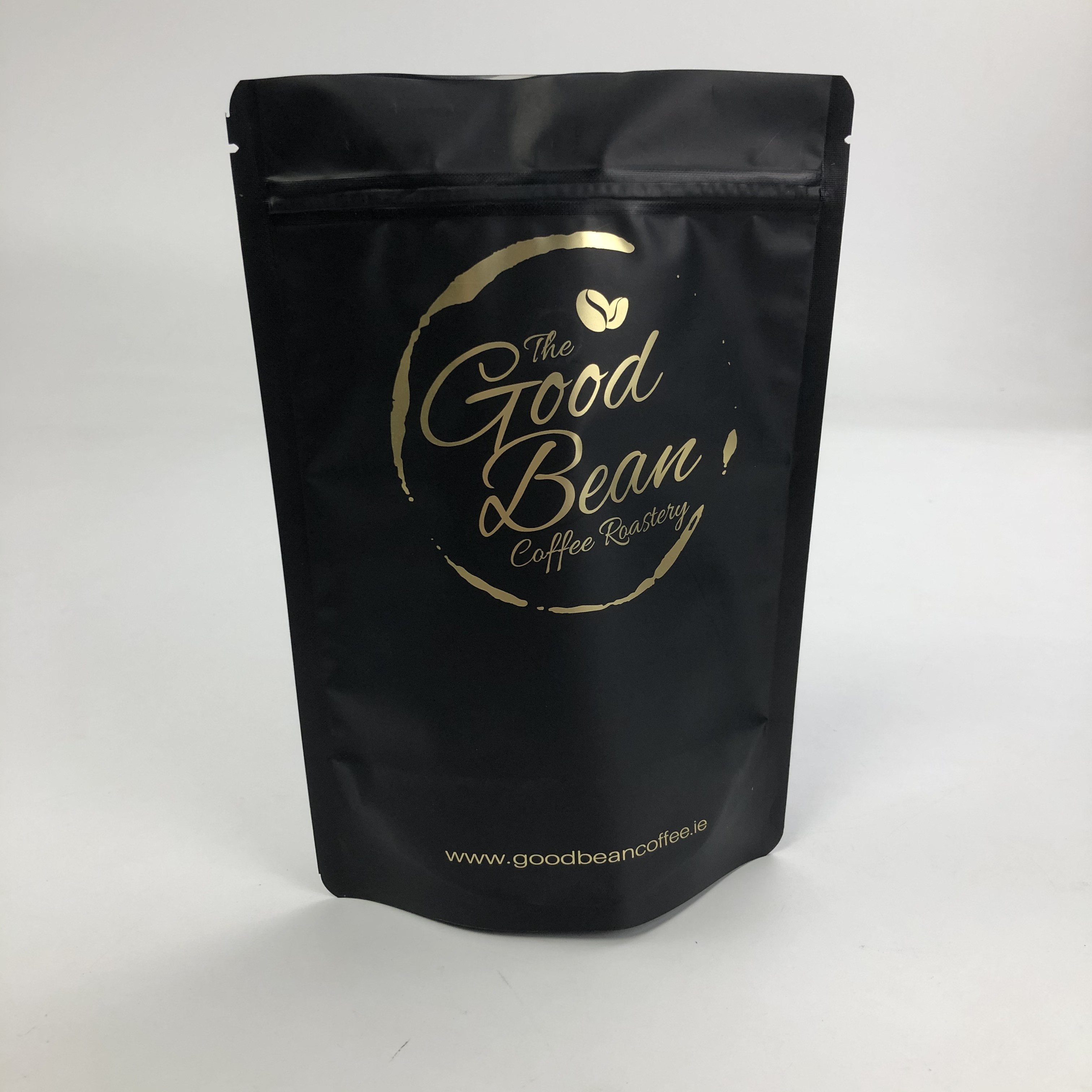 Douane Gedrukt Matt Black Aluminum Foil 250g 1kg met de Tribune van de Ritssluitingszak op Koffie Bean Bag Packaging