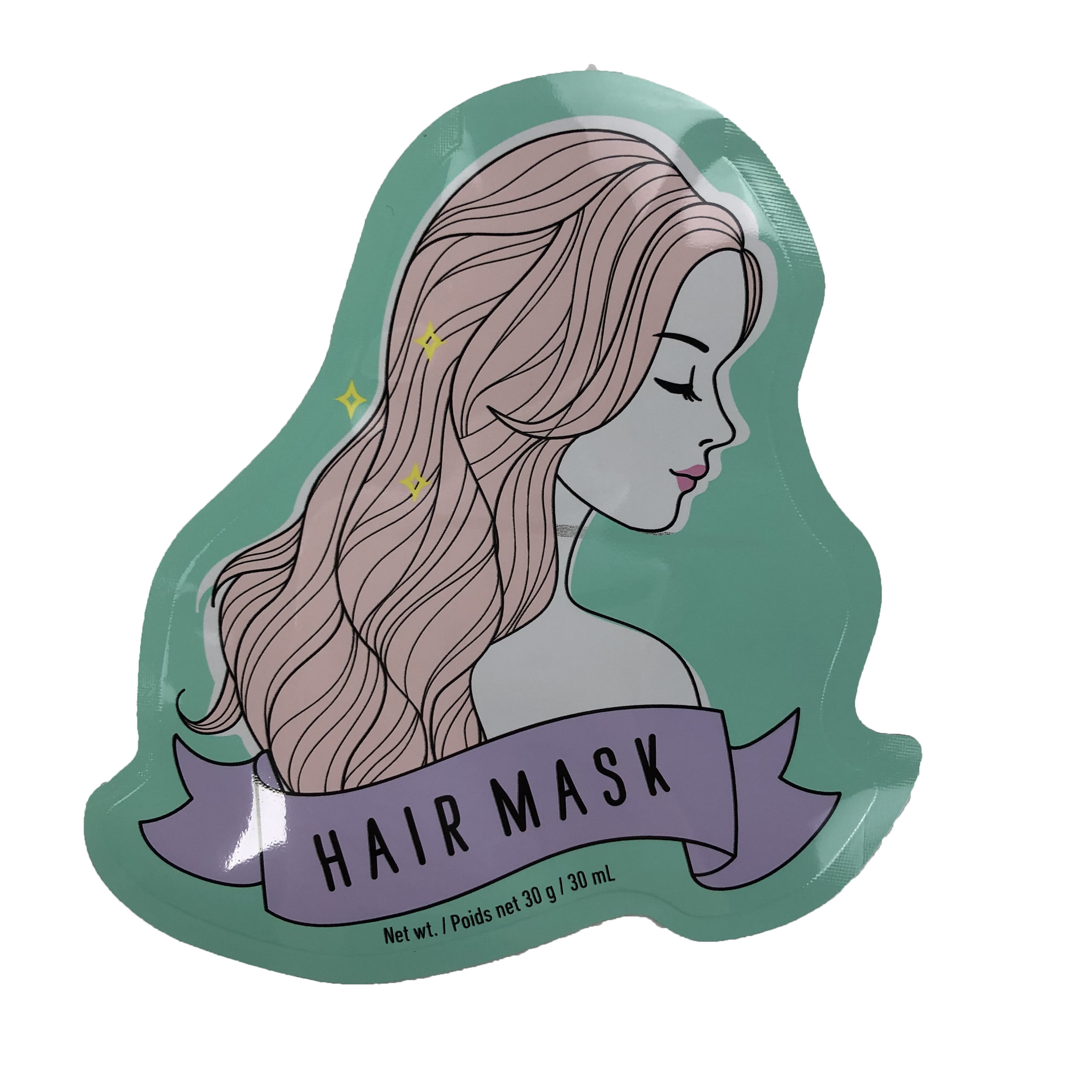 De onregelmatige Vlakke Verpakkende Zak van Vormzakken voor van de het Masker de Digitale Druk van het Suikergoedhaar Plastic Zak