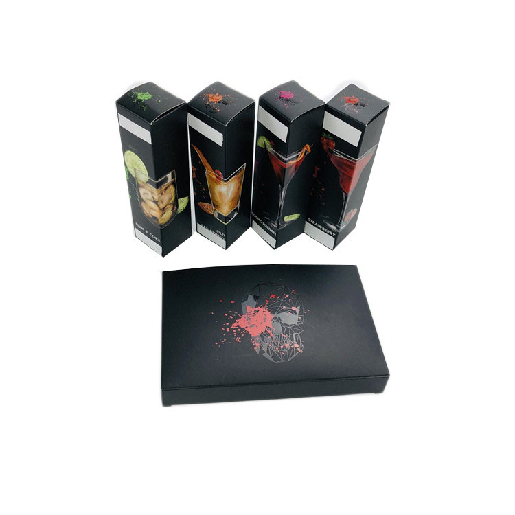Zwarte Matte Uv Printing Custom Paper-Doos voor Parfum/CBD-Olie Verpakking