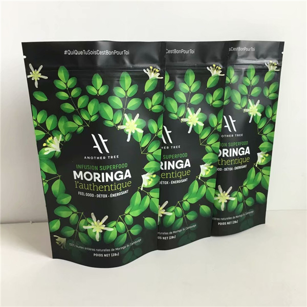 Het Ontwerp die van de de Leveranciersdouane van China Resealable Aluminiumfolietribune op Zakken met Ritssluiting voor Voedsel Verpakking drukken