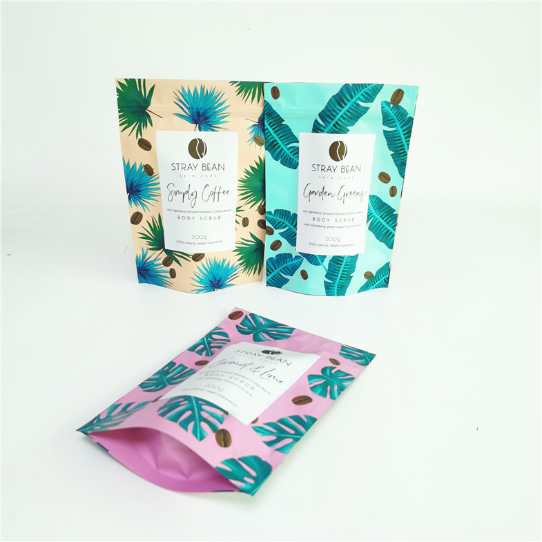 Het aangepaste Doypack-Koffie Zoute Gezicht schrobt het Verpakkende Lichaam van Zaksuger schrobt Verpakkende Zak