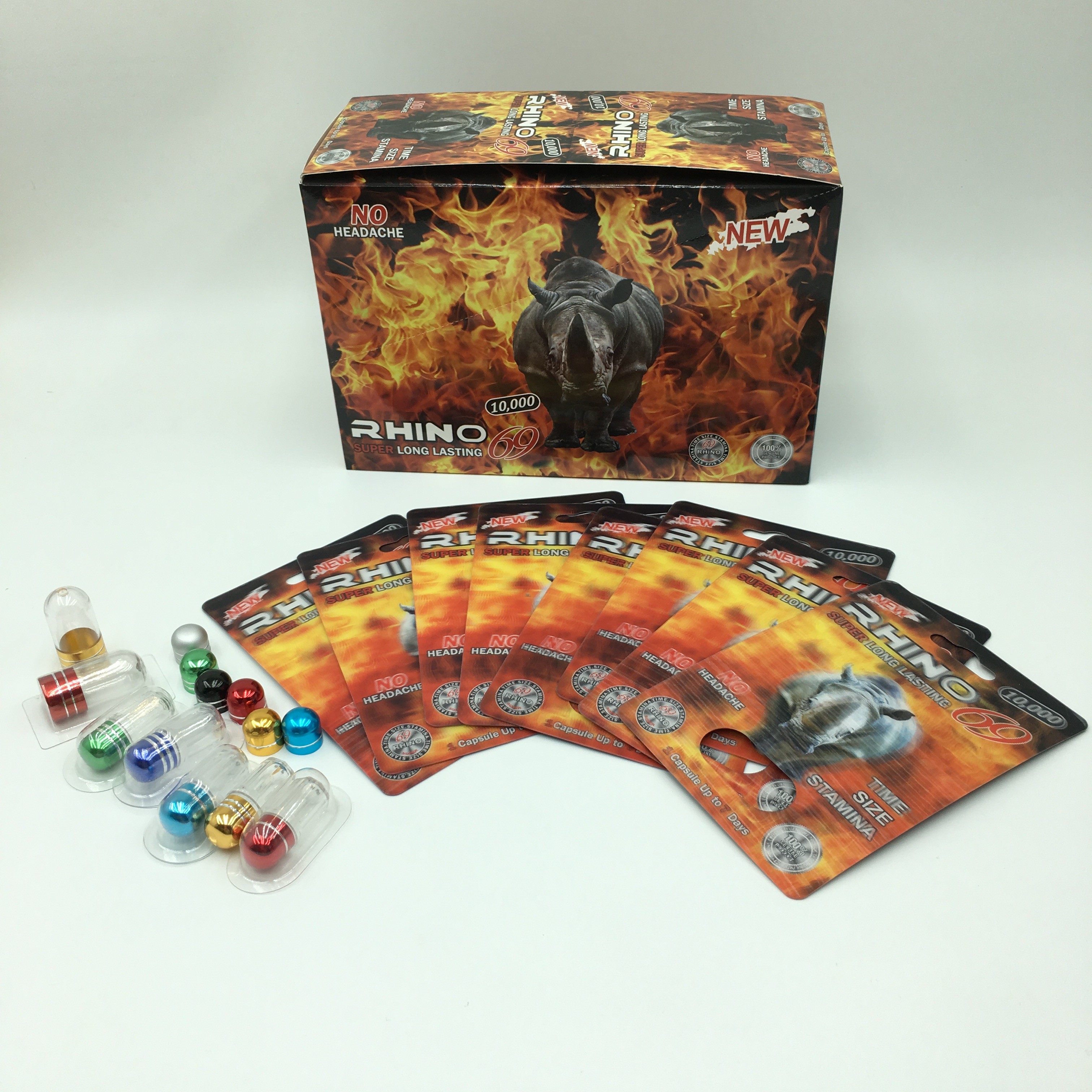 RINOCEROSpil 60*80cm 3D Lenticular Kaart van pvc met Kogels