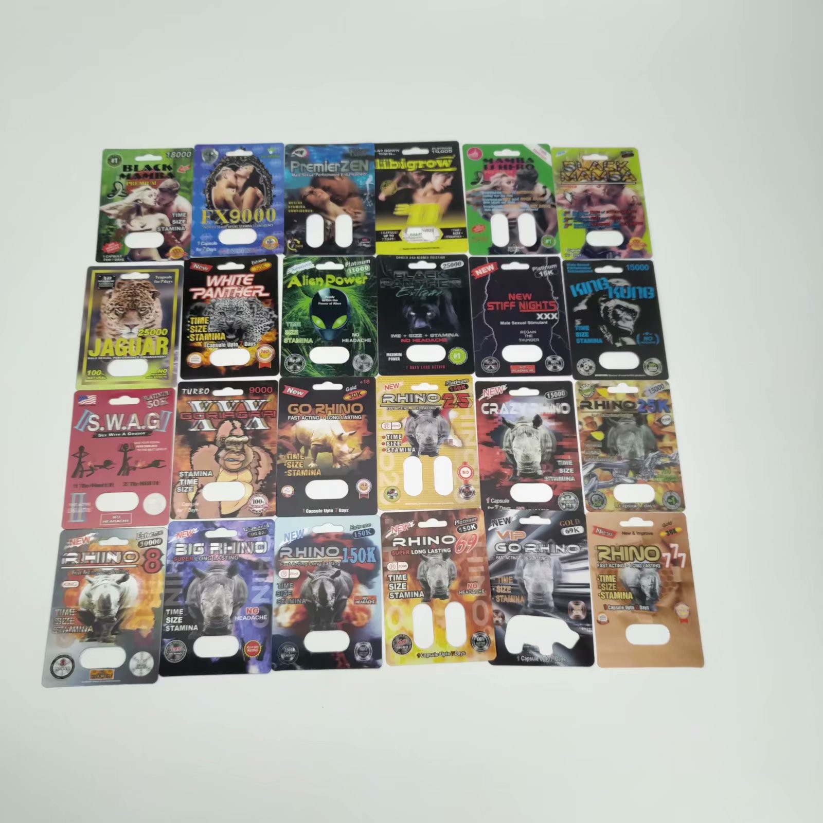 Van de de RINOCEROS 3D Plastic Blaar van de Gravnredruk de Pillenkaart met Kogels