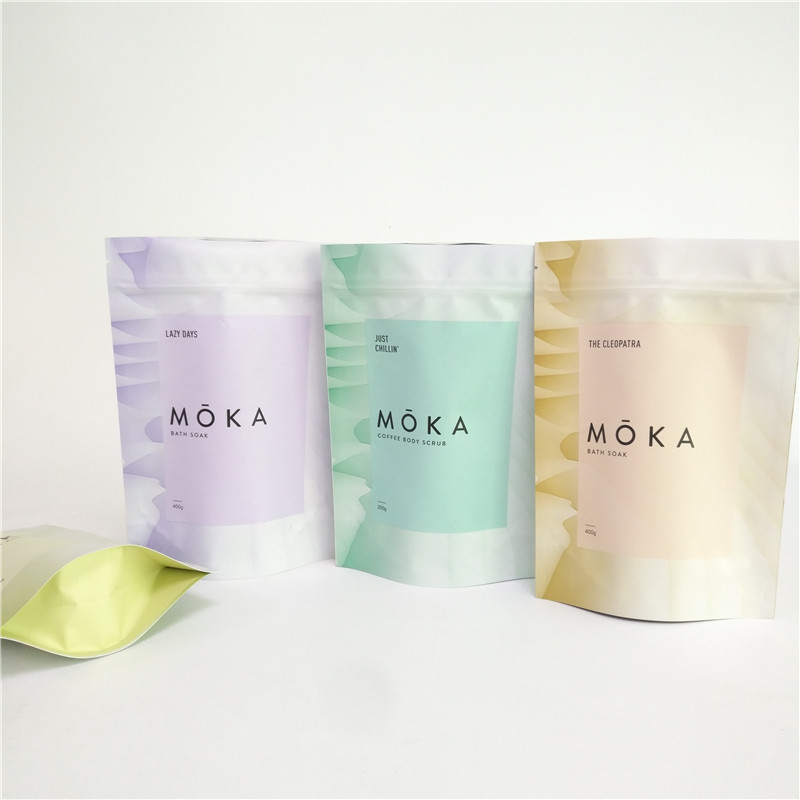 Het volledige Kleurendruk200g Lichaam schrobt Tribune op Lege de Koffiezak van de Zakaluminiumfolie met Ritssluiting