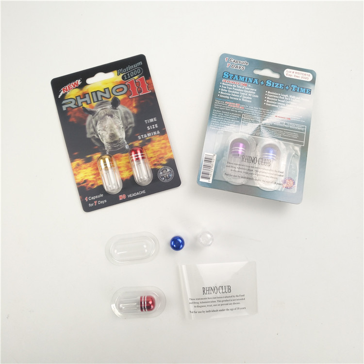 Glanzende het eindigen Verhogingsrinoceros 7 9x12cm 3D verpakkingskaart