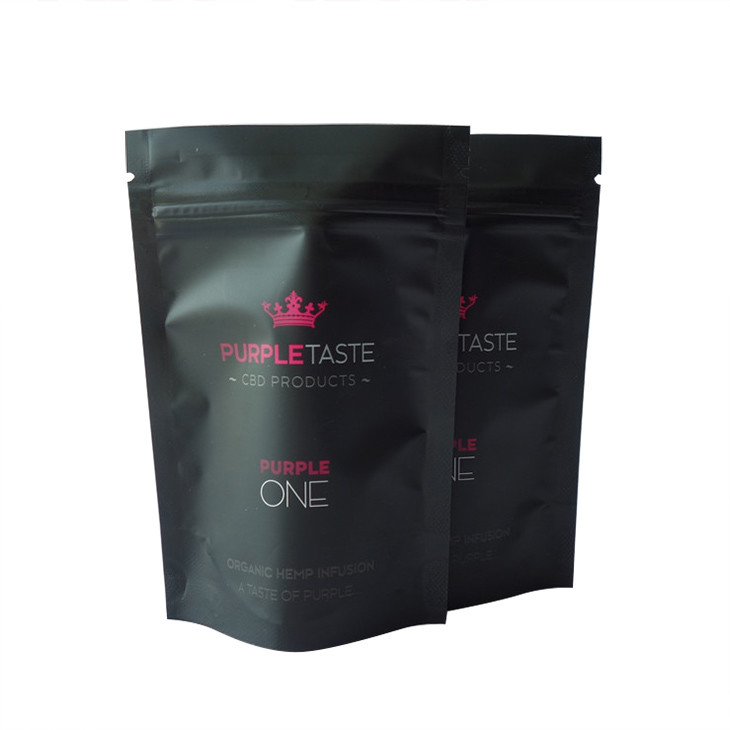 Zak van de de Geur de Bewijs Gedrukte Folie CBD Mylar van 14g 28g met Ritssluiting