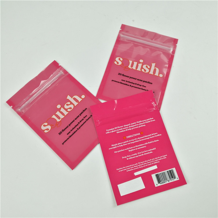 De minihoeveelheids duidelijke voortandzijde hangt van de de aluminiumfolie digitale druk van gaten plastic zakken de ritssluitingszak verpakking