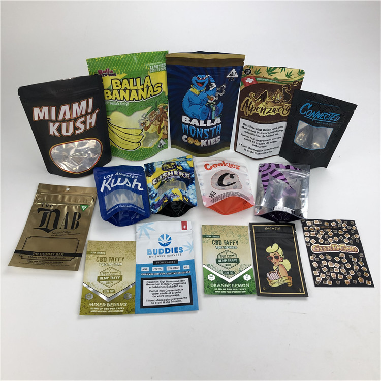 Van het de Aanrakingskoekje van CBD 3.5g Zachte van de de Zakgeur van het Bewijsmylar de Foliezak Kindveilige Verpakking