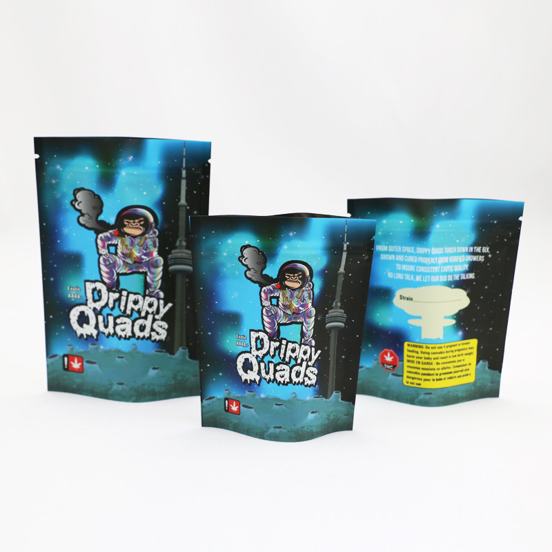 Van het de Geurbewijs CMYK Mylar van de folieritssluiting het Onkruid Verpakkende Zak