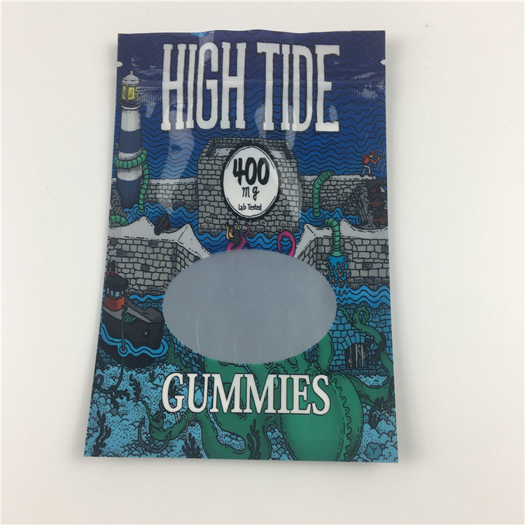 Drie het Zij van het Onkruidmylar van de Verbindingsritssluiting Eetbare Bewijs van de de Zakgeur Douane Gedrukte