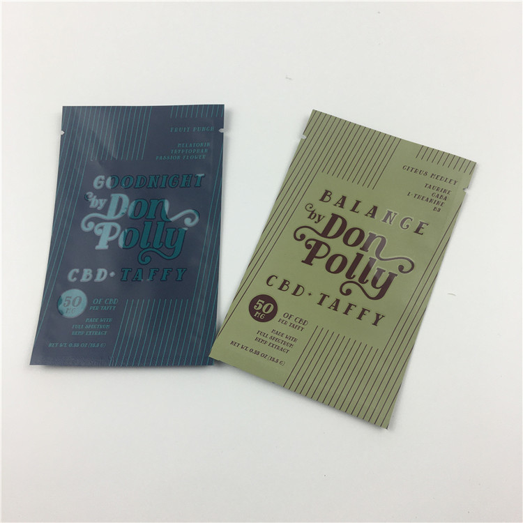 Plastic UV de Ritssluitingstribune van Mylar van de Drukfolie op Zakken met Venster