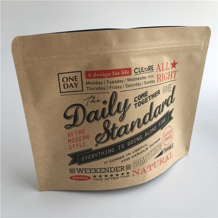 Het document van kraftpapier van de aluminiumfoliethee de Tribune van ritssluitingszakken op Hitte - Gedrukte verbinding