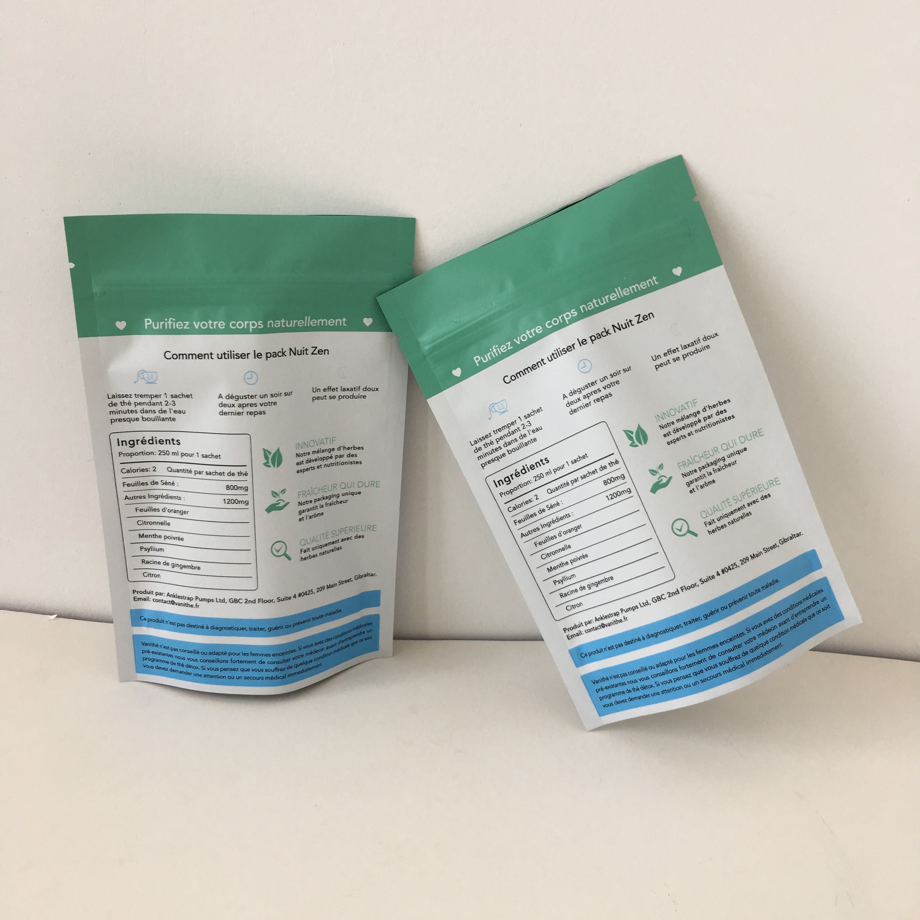 Gerecycleerde Plastic Tribune op Voedsel de Biologisch afbreekbare Gelamineerd Zak van de Verpakkingsritssluiting