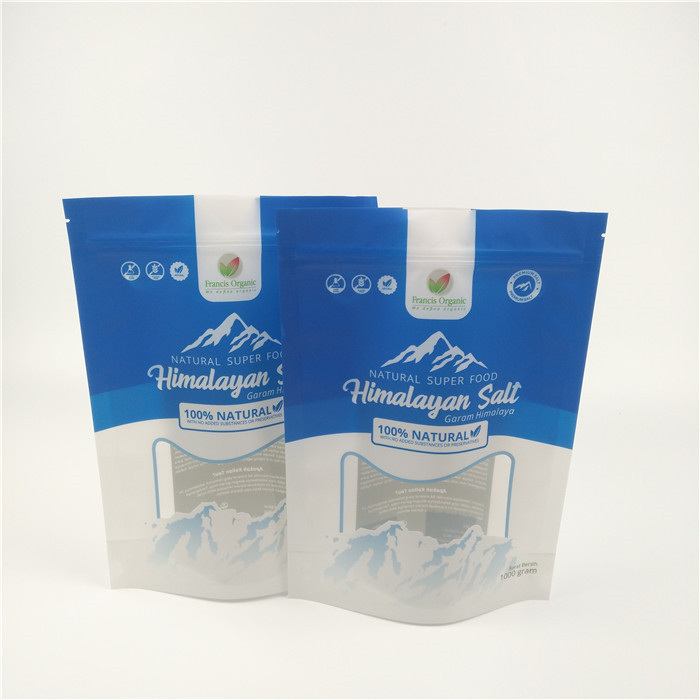 Bad Zoute Verpakkende Folie Opnieuw te gebruiken Matt Stand Up Ziplock Pouch