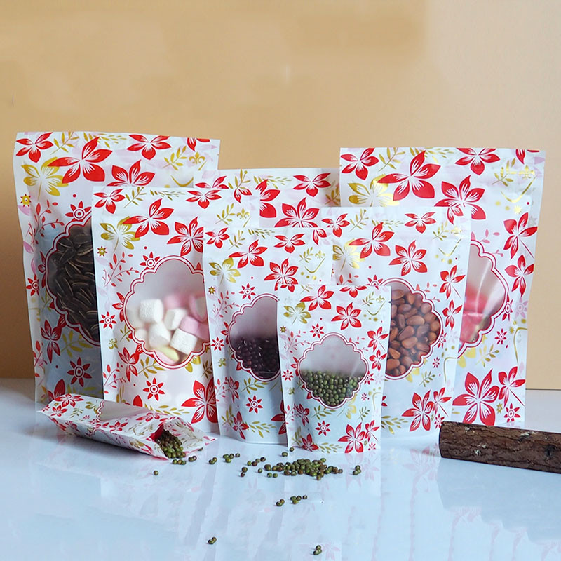 Plastic Zak van de ritssluitings Glanzende Tribune de omhoog Verpakkingsdouane Logo With Window