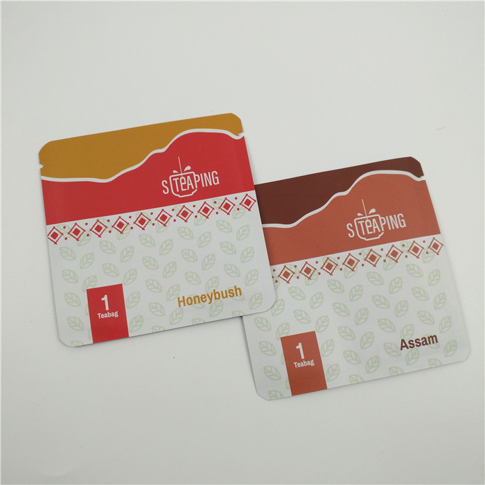 Rekupereerbare Zak die van de folie de Plastic Thee Zwart Groen Aangepast Embleem verpakken