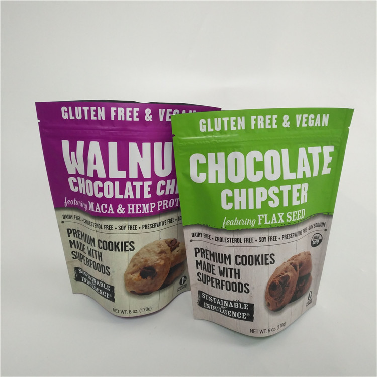 De Douane Plastic Digitale Gedrukte Tribune van suikergoedsnoepjes op Zakken met Ritssluitingsbovenkant