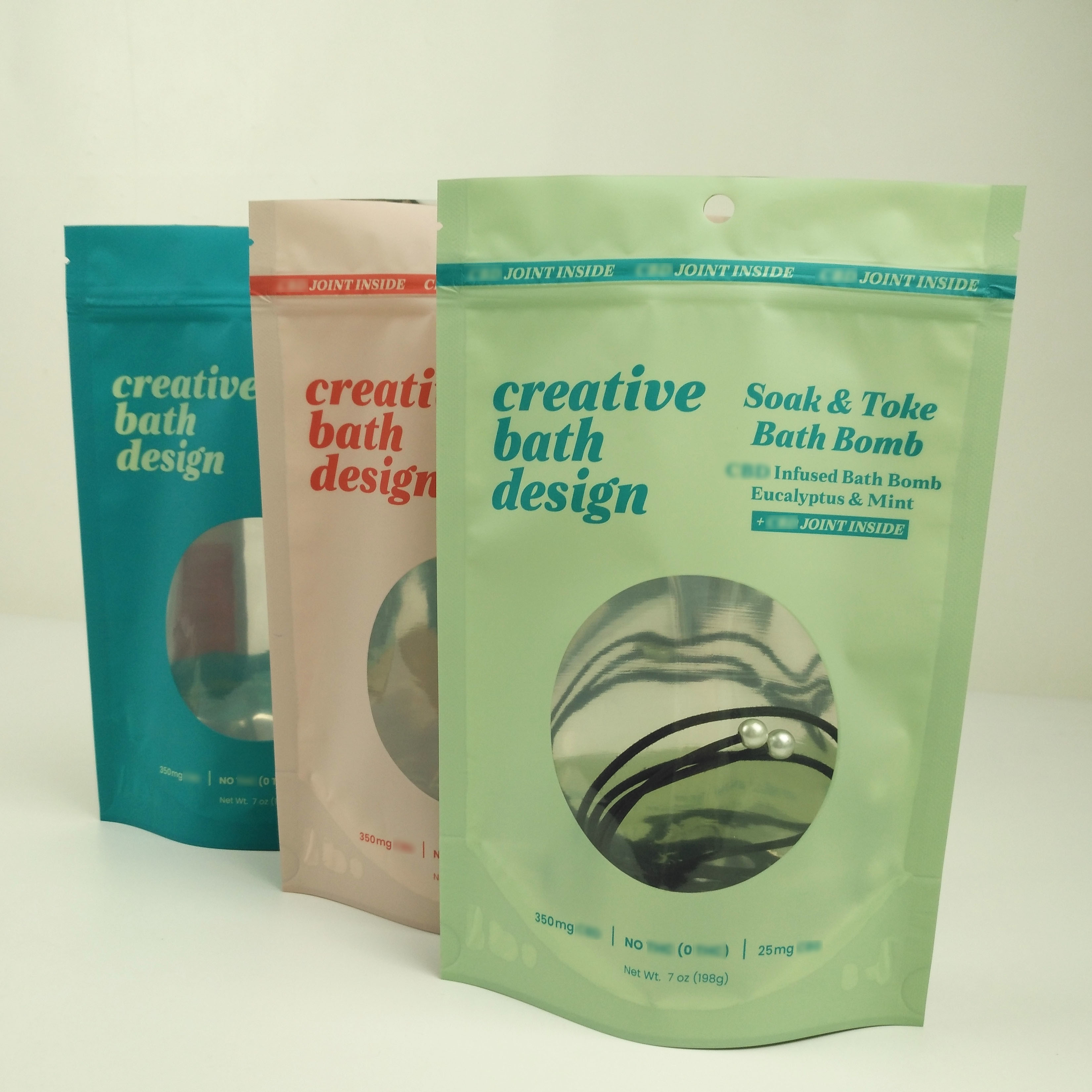 Van de de Ritssluitingsaluminiumfolie van het geurbewijs Resealable Tribune van Mylar op Zakken met Venster