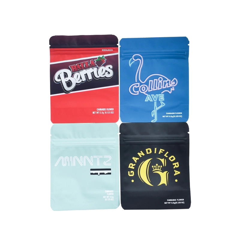 Onkruid die Eetbare 3,5 Zakkenhitte verpakken van Grammylar - verzegelde de Ritssluitingszakken Honey Sachet van het Geurbewijs