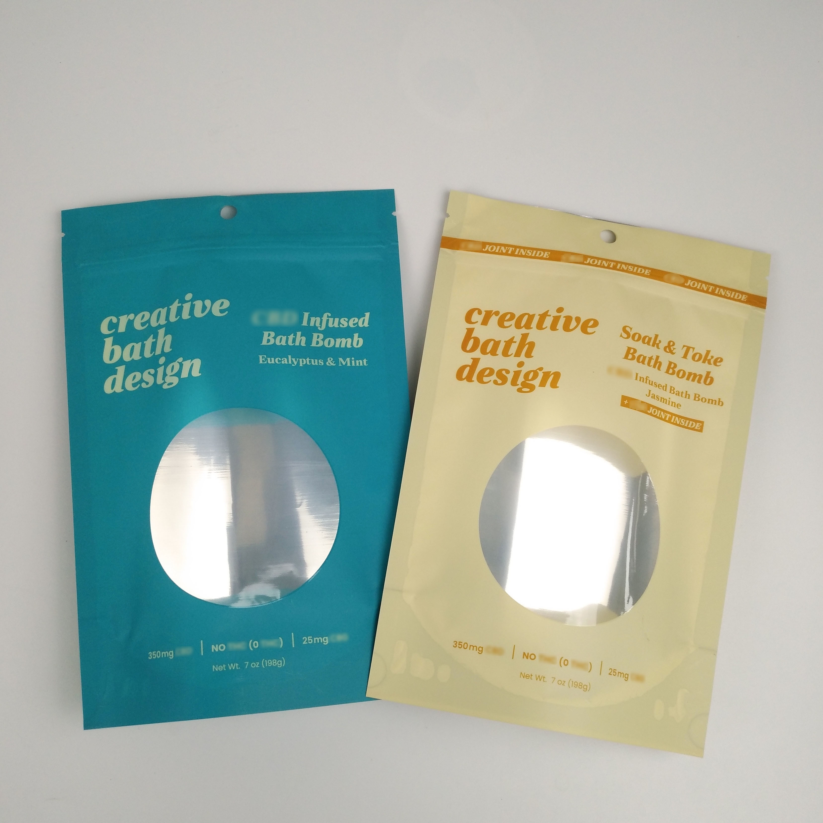 De zakken met Duidelijke In het groot van de het Voedselopslag van het Geurbewijs van het Aluminium Resealable Mylar de Zakkenfolie staan Zak met Duidelijk Venster op