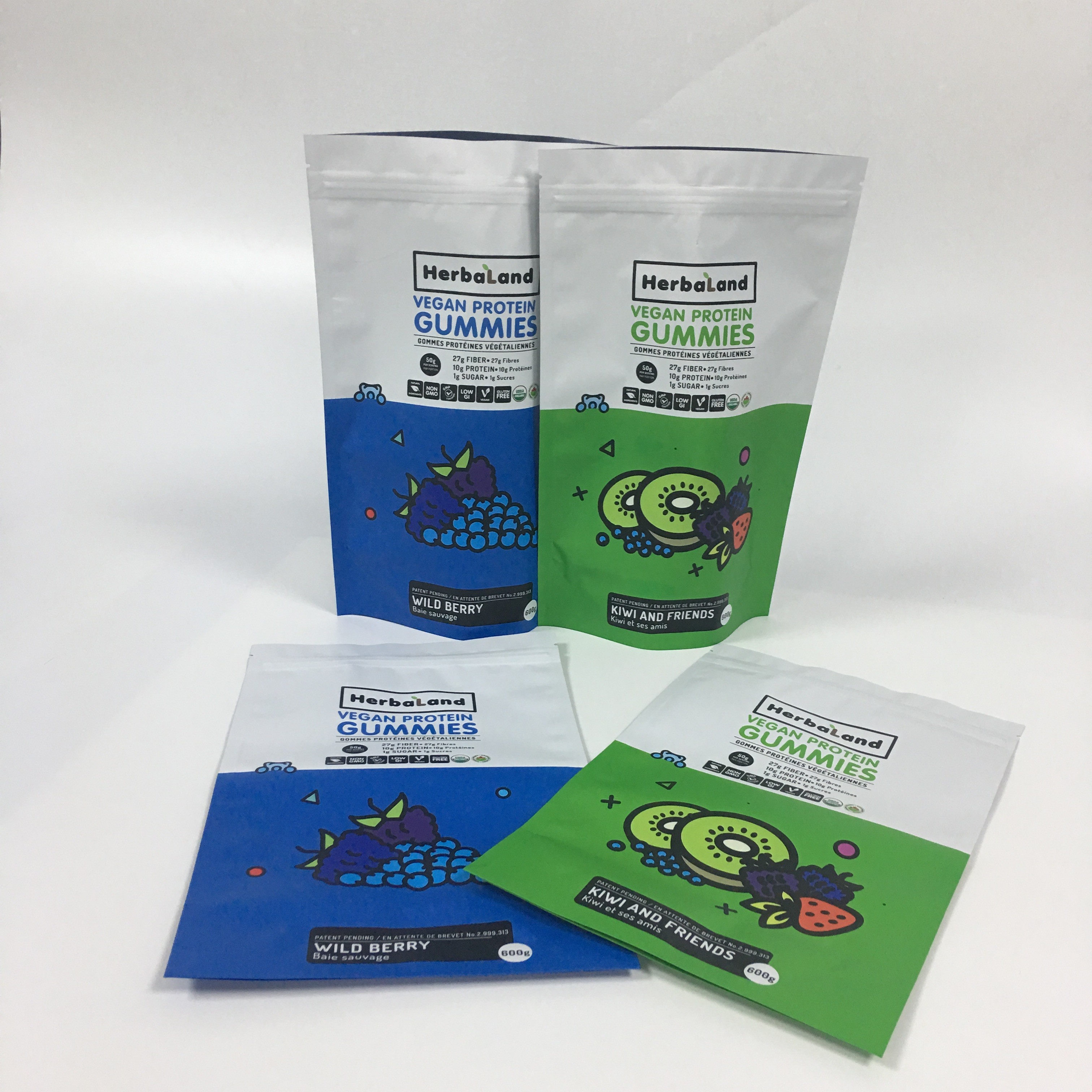 De in het groot Verpakkende Tribune van Matte Smell Proof Aluminum Foil op Plastic Zakken van Zak de Eetbare Mylar