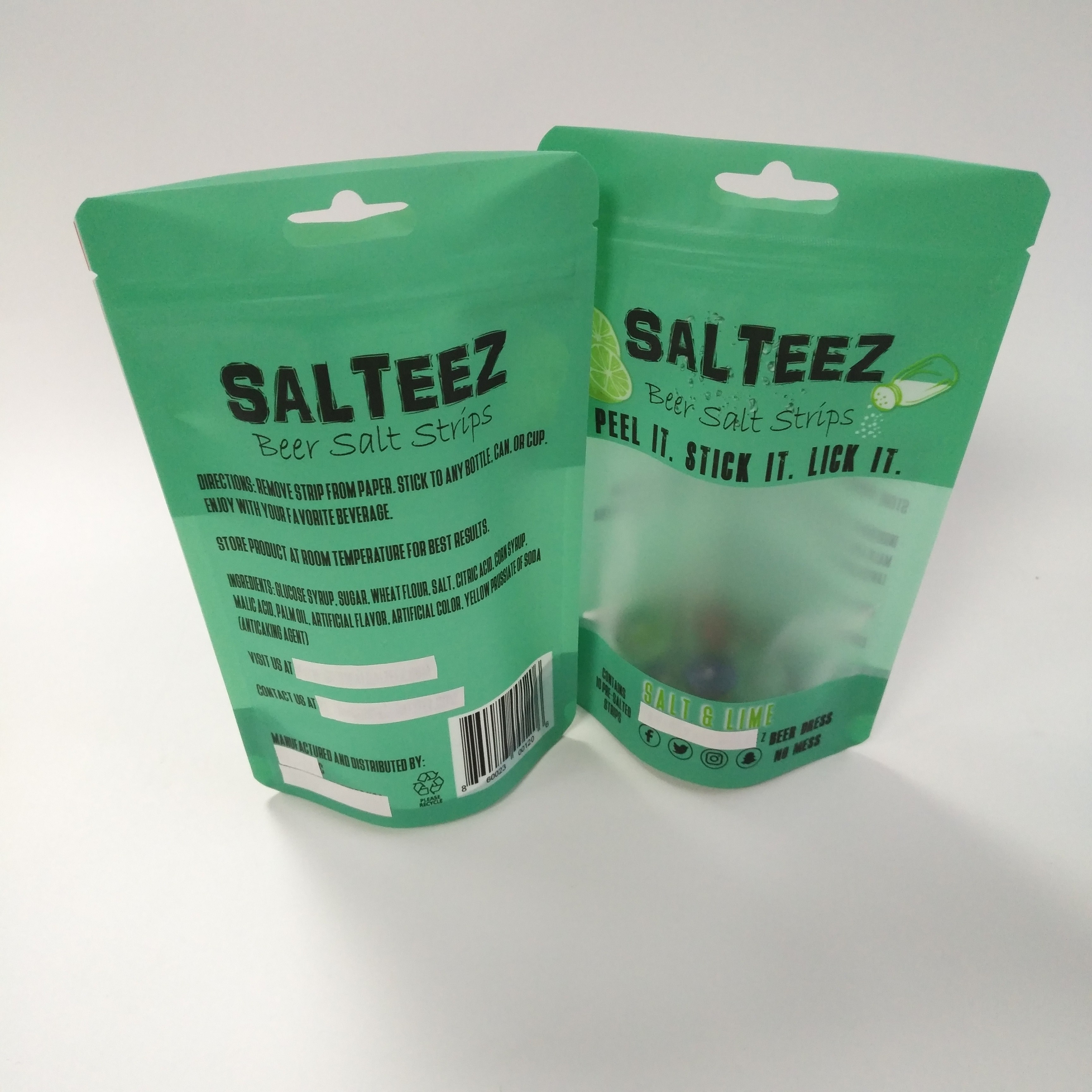 Duidelijke Venstercmyk 100mic Tribune op Ritssluitingszak met Ritssluiting