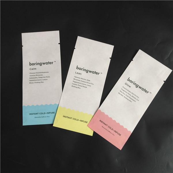 Het Document van Kraftpapier van de Ecovriend Biologisch afbreekbare PLA het Kruid Verpakkende Zakken van het Samengesteld levensmiddelpoeder Drie Zijverbindingszakken