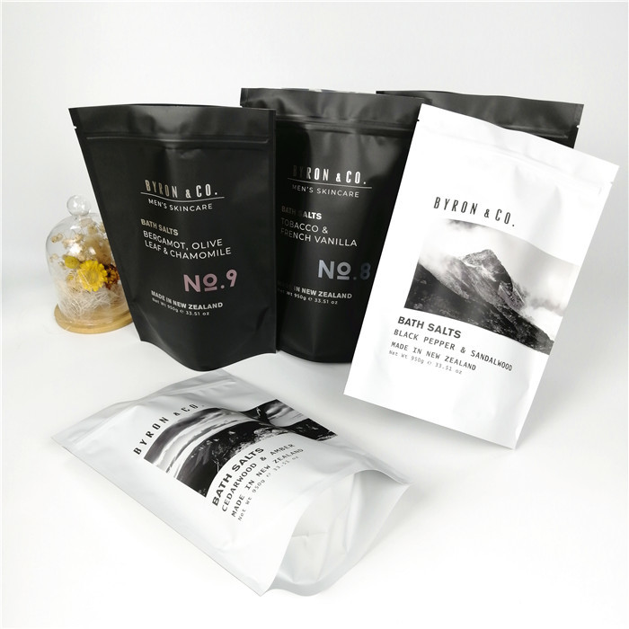 100% recycleren de biologisch afbreekbare folie van de steen zwarte koekjes van het douaneembleem resealable de mylar ritssluitingszakken zak opstaan