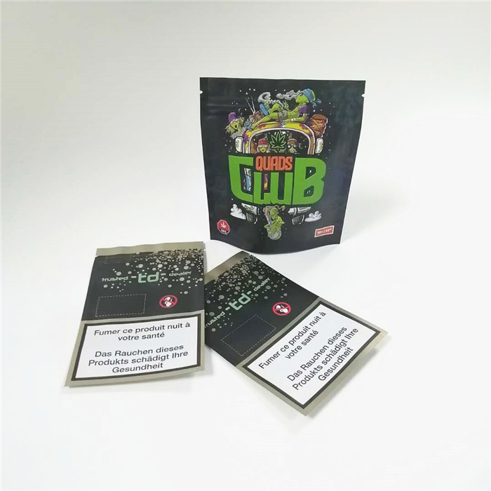 SGS 14g 28g Mylar Zak CMYK 120mic van de Folie de Kindveilige Ritssluiting