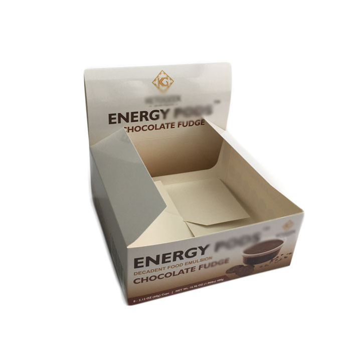 Het Document van de snackiso CMYK Vertoning Verpakkende Vakje 350G Ivoorraad vmpet