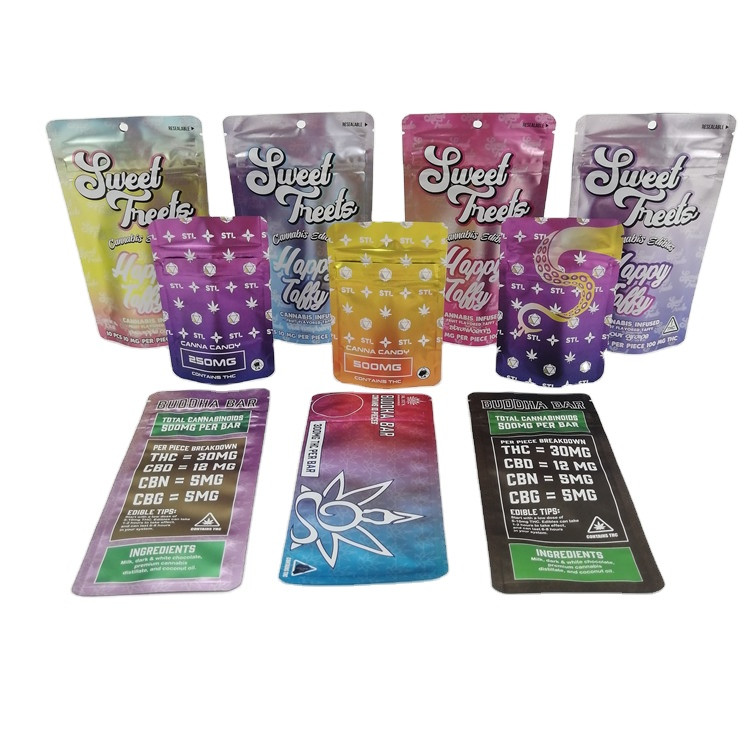SGS 120mic MOPP de Zak500mg VMPET Suikergoed Edibles van Kinderen Bestand Mylar