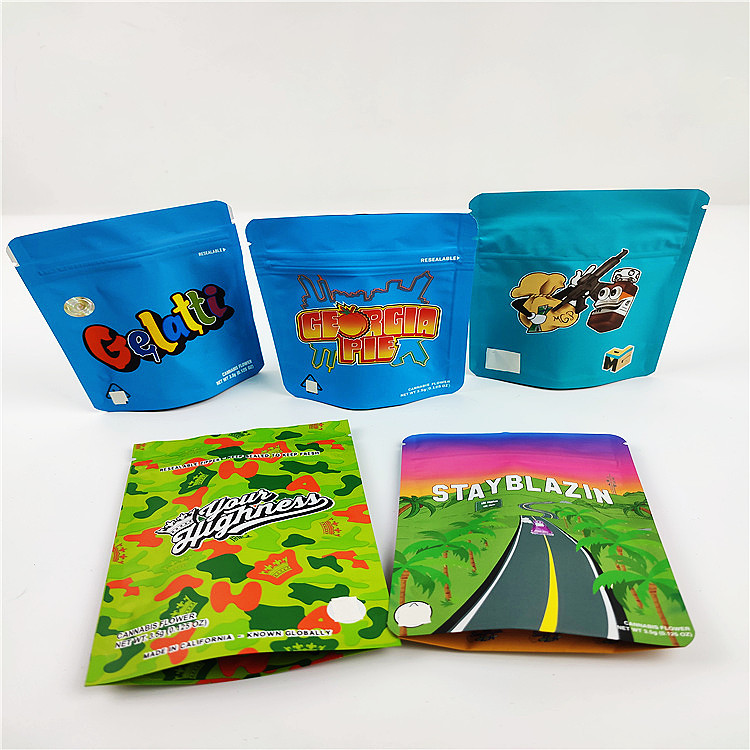 FSC BSCI CMYK van de het Bewijszak 3.5g CBD Mylar van de Koekjesgeur de Verpakkende Zakken