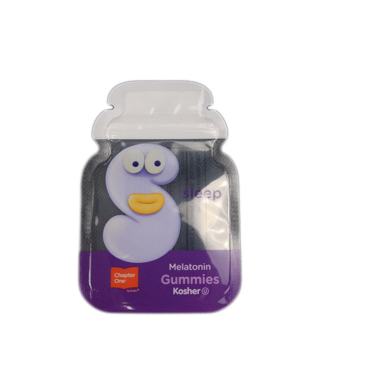 Cb Douanevorm 3 Zijverbindingsfolie die Kleverige de Douane Plastic Zakken verpakt die van de Suikergoed Vlakke Zak Ritssluitingszak verpakken