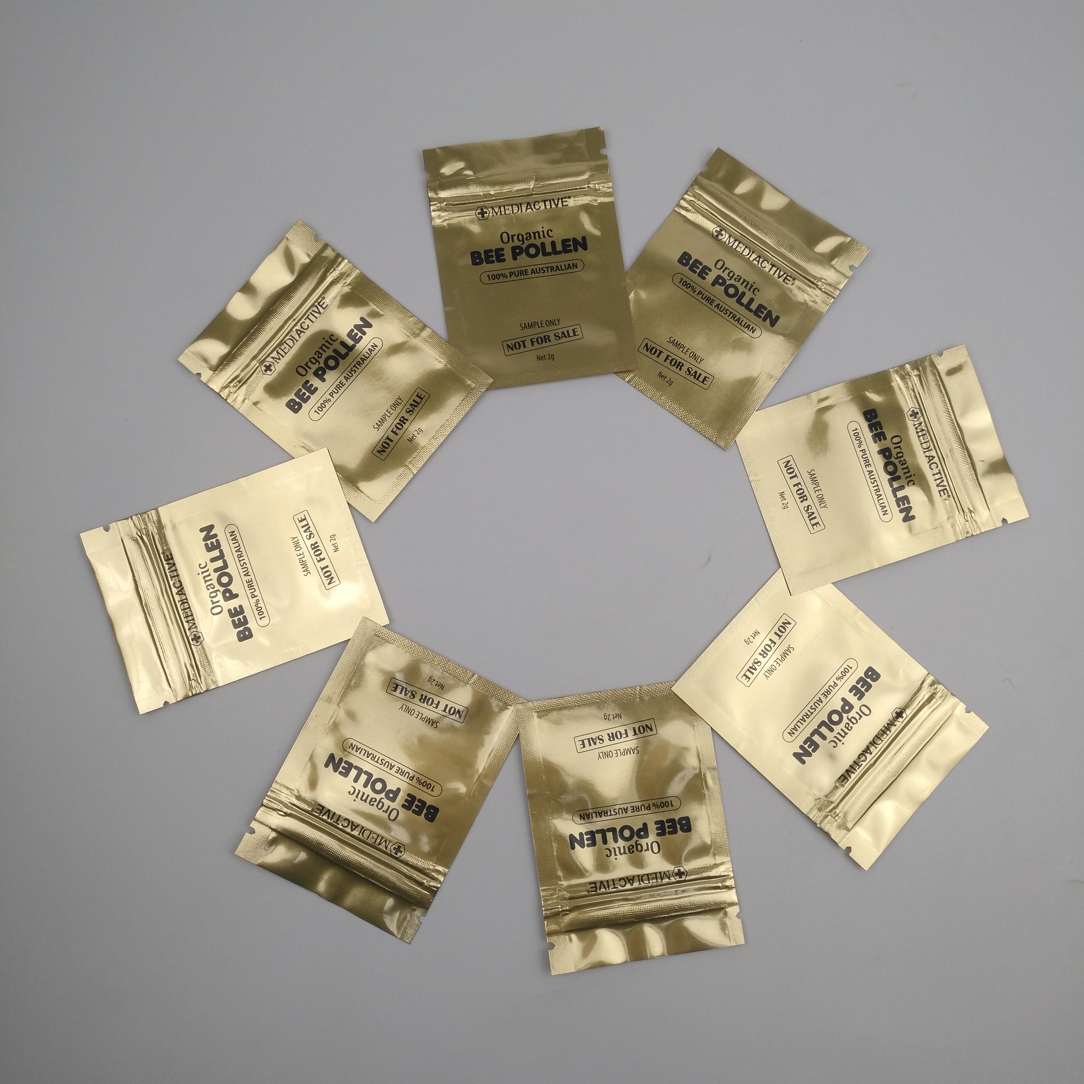 Gravure100mic CMYK Plastic Zakken die SGS VMPET Vlakke Ritssluitingszak verpakken