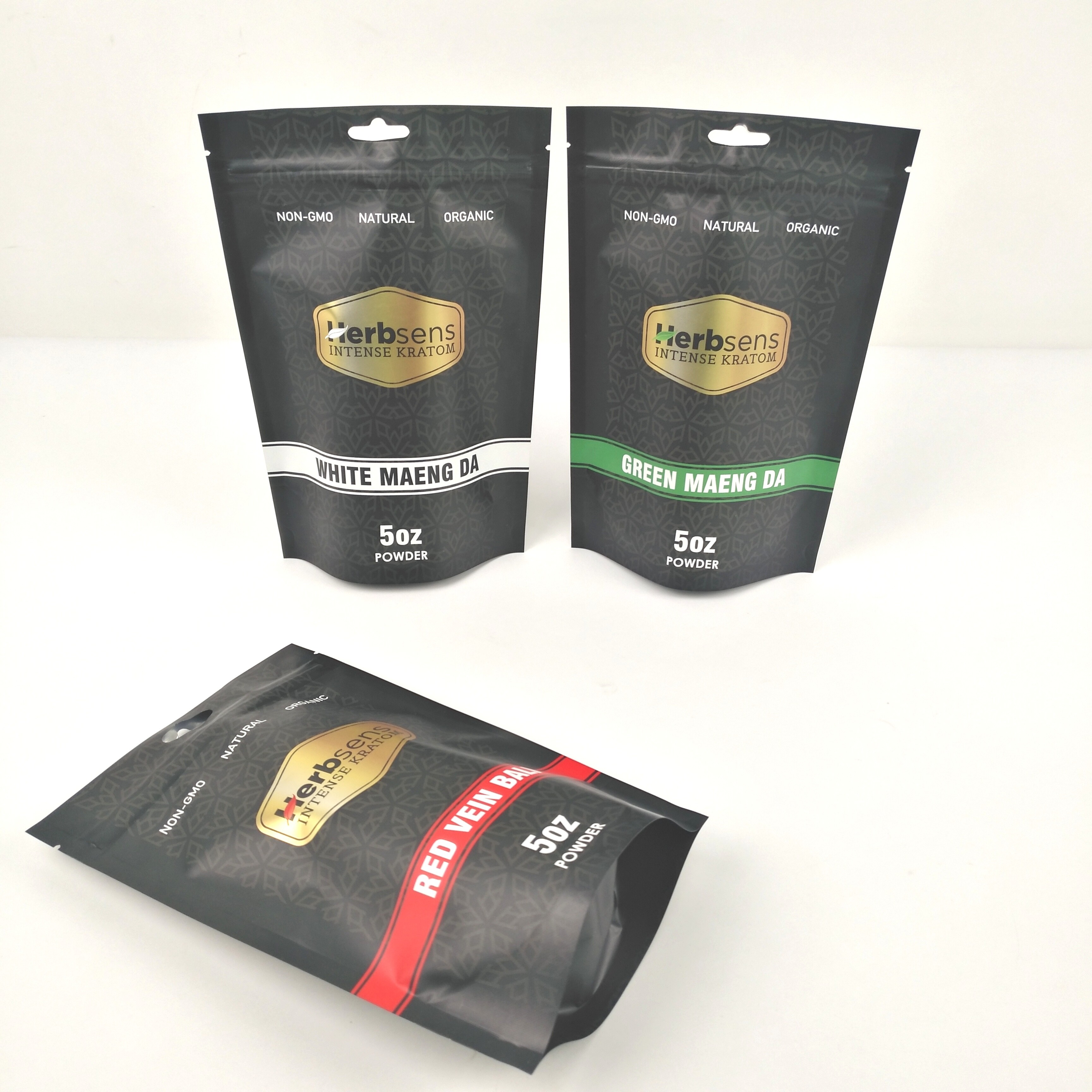 200g Vmpet 10C lamineerde Plastic Zakken die Zwart Matte Mopp verpakken