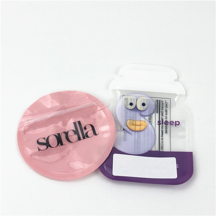 CMYK-de Foliezakken MOPP 100mic van Mylar van de Matrijzenbesnoeiing Glanzend voor Gummies-Eetbaar Suikergoed