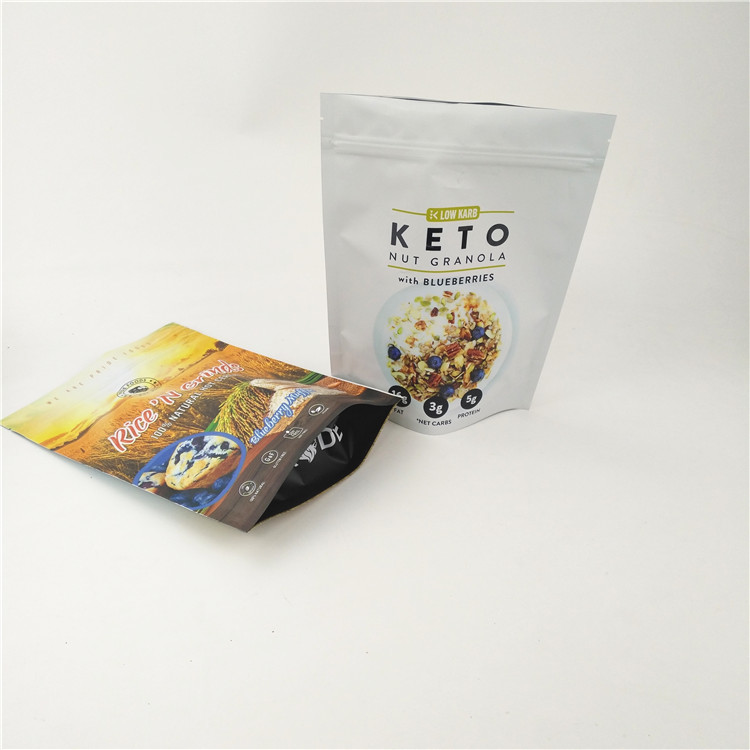 Berijpte Resealable Mylar Zak van CMYK CPP omhoog de Ritssluiting 120mic MOPP van Tribunedoypack