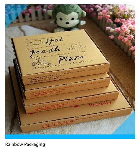 Haal Pizzadocument Vakje Verpakking Vouwbaar met Drukoppervlakte weg