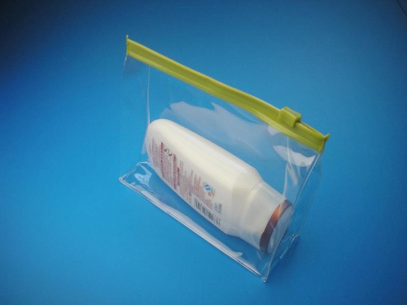 De Plastic Polyzakken van pvc voor Schoonheidsmiddelen die met Schuifritssluiting verpakken