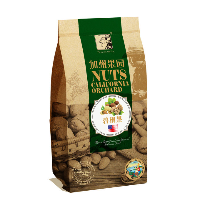 Bruine Aangepaste Document Zakken, het Document van Kraftpapier van de 150 Gramsnack Lolliezakken