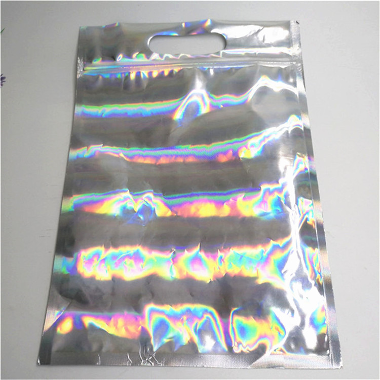 Resealable van de de Zakritssluiting van Mylar van de Aluminiumfolie het Slot Holografische Verpakkende Zak