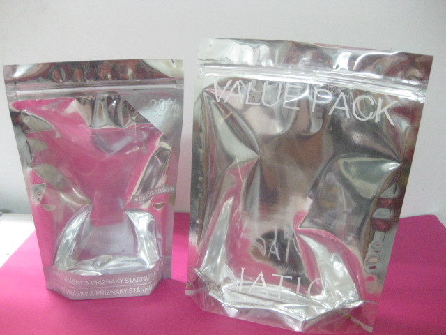 Ritssluitings Hoogste HUISDIER/PE Kosmetische Verpakkende Zak Rekupereerbaar met Duidelijke Voorzijde