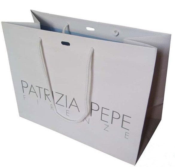 Grote Witte Kraftpapier-Document Aangepaste Document Zakken met Gat in het Centrum