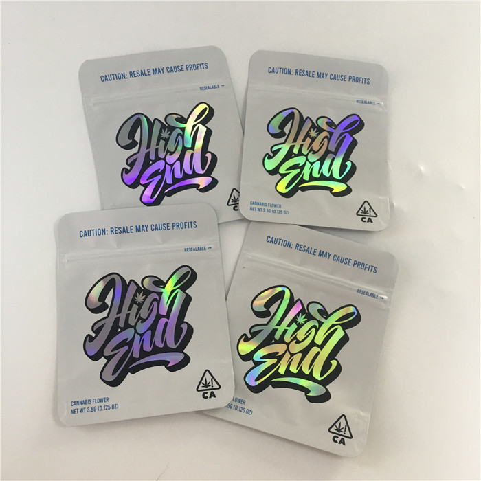 De gedrukte 3.5g-van de de Plastic Zakken Onregelmatige Vorm van het Geurbewijs Zak van Mylar Eetbare