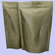 Douane Glanzende Aluminiumfolie die Gouden Tribune OMHOOG met Ritssluiting verpakken